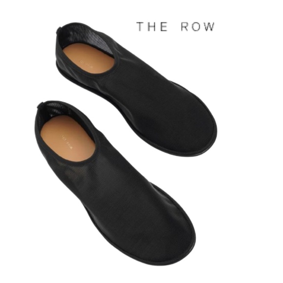 The Row Shoes - THE ROW Mesh Sock Flat - Black 37